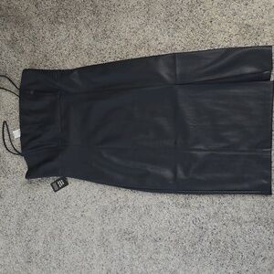 EXPRESS Leather dress midi